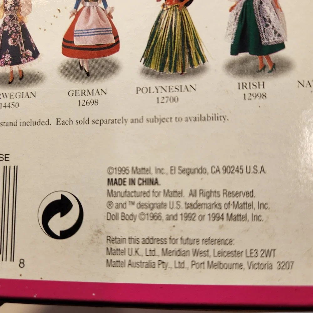 1995 Japanese Barbie Dolls of the World Collector Edition Mattel 14163 NIB Wear